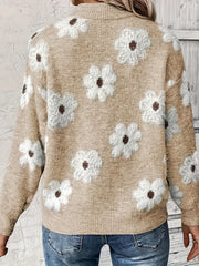 Solid Crew Neck Knit Sweater – Classic Loose Fit