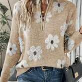 Solid Crew Neck Knit Sweater – Classic Loose Fit