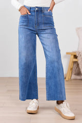 Medium Wash Wide Leg Jeans