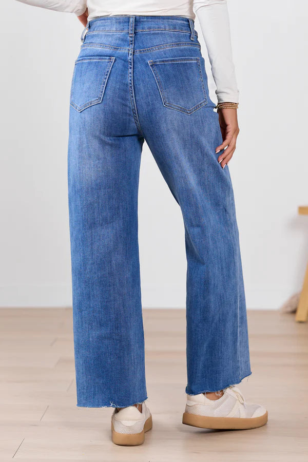 Medium Wash Wide Leg Jeans